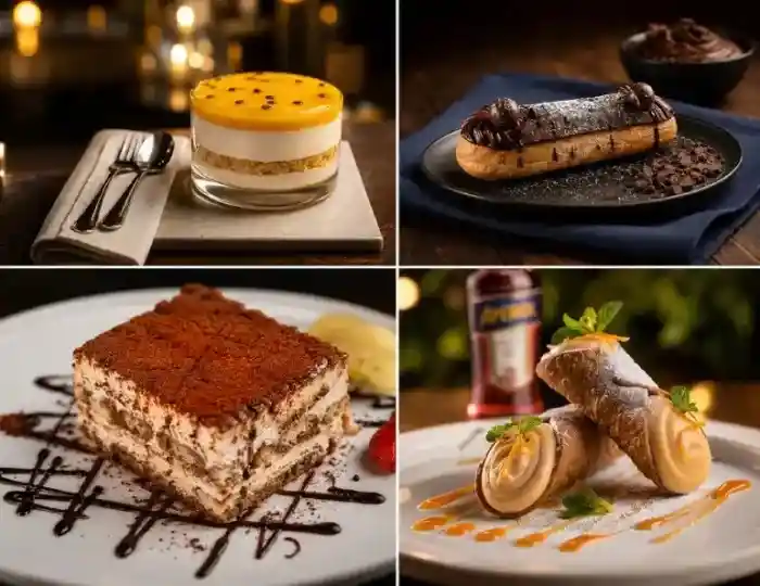 Pizzeria Rapido dessert karte